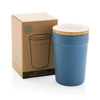 TAZZA in rPP GRS CON TAPPO IN BAMBOO
